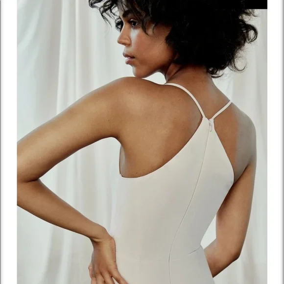 Amsale Taryn Mauve Crepe Dress - Picture 7 of 11